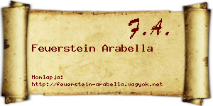 Feuerstein Arabella névjegykártya